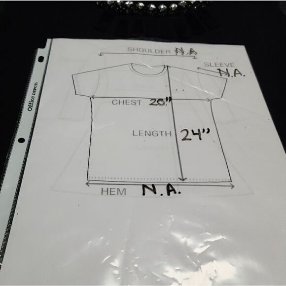 Worthington Peplum Embellished Black Top Size L - Picture 14 of 14